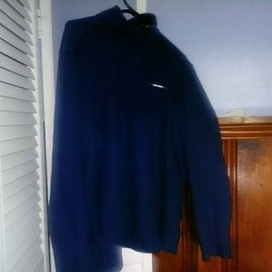 Calvin Klein Mens Blue partial zip up size large